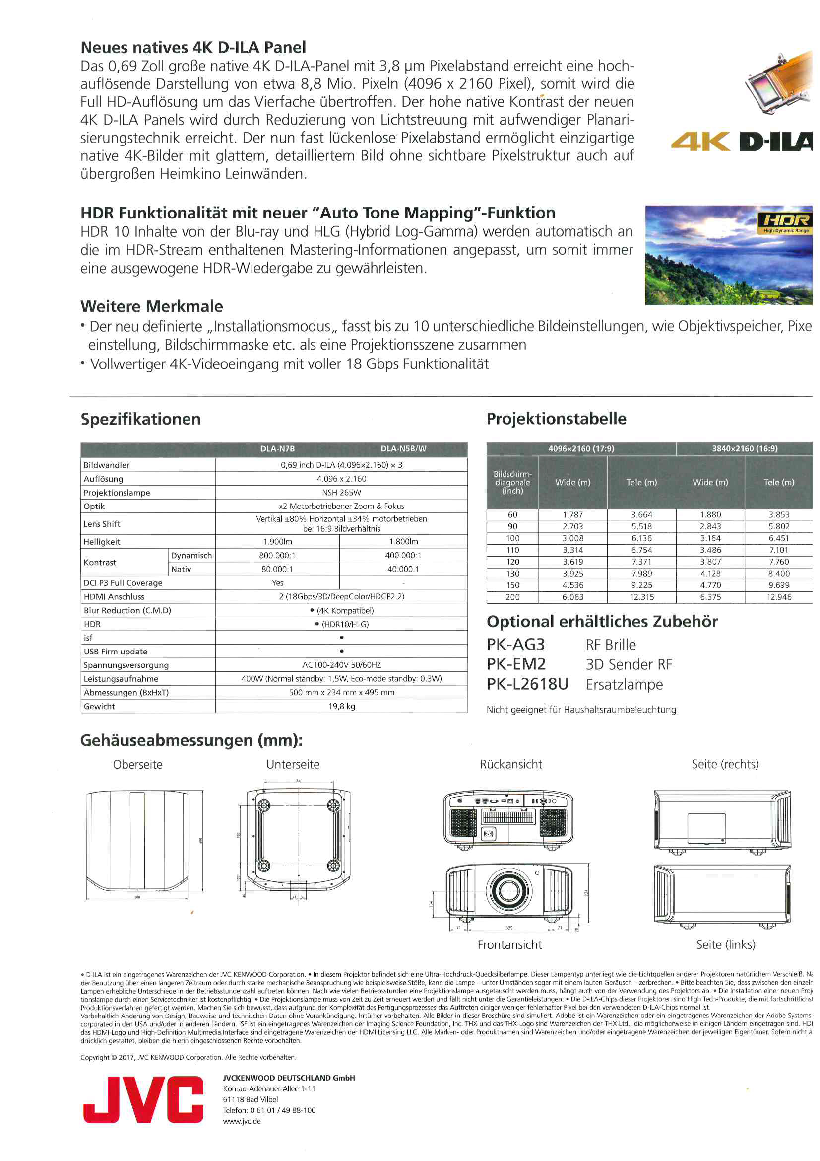 JVC-N7B_N5B_W-Datenblatt JVC DLA-N7B Heimkinoprojektor in der GROBI Edition -Flyer