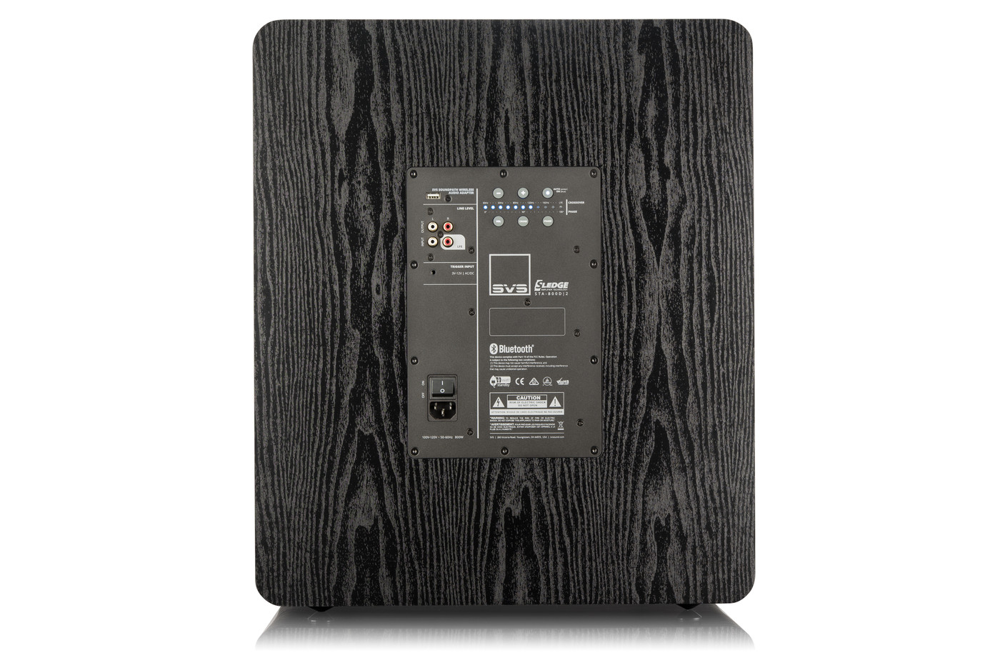 pb-3000_ba_back_w GrobiTV - SVS PB-3000 Heimkino Subwoofer - black ash - Rückansicht