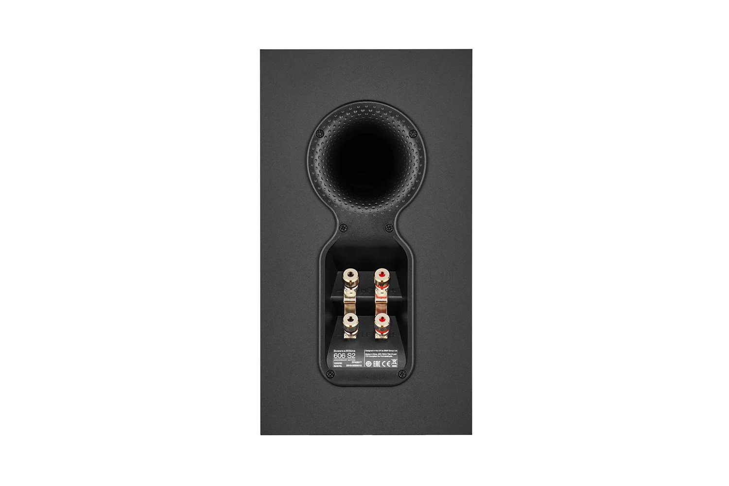 606s3_hinten_schwarz B&W Bowers & Wilkins 606 S3 - Hifi Regallautsprecher