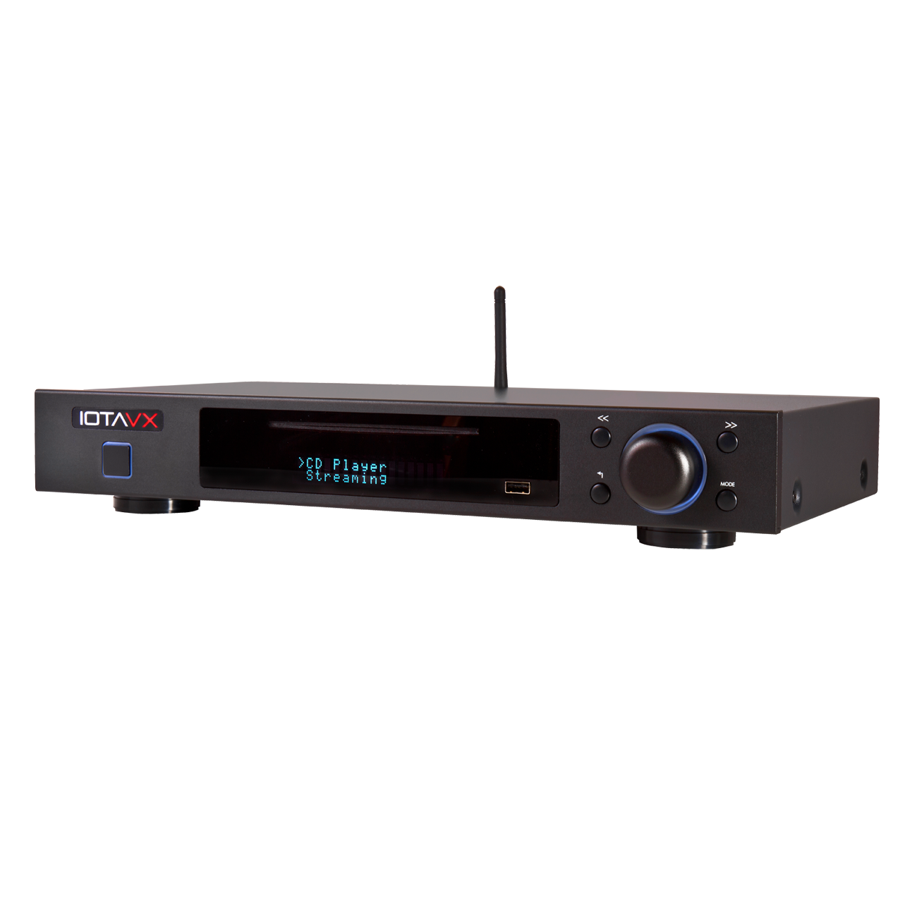 NP_3_Diagonal_shopNEU IOTAVX NP3 Netzwerk-CD-Player Ansicht Vorderseite schräg