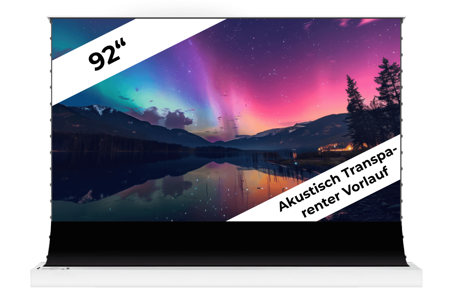 Vividstorm S PRO P | Motorische CLR Bodenleinwand (mit akustisch transparentem Vorlauf)