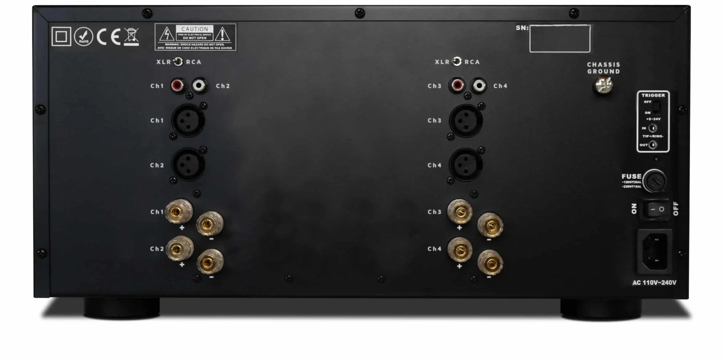 IOTAVX AVXP 4-160 | Leistungsstarke 4-Kanal Endstufe für Heimkino & HiFi