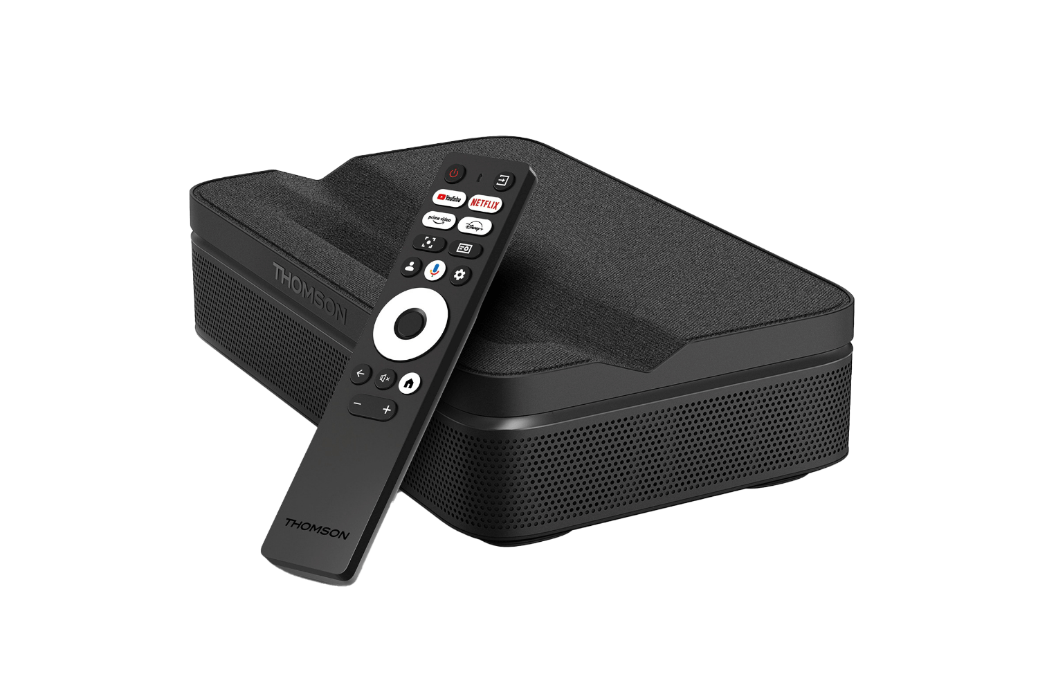 Thomson Sirius PG55B | Kompaktester Kurzdistanz LaserTV mit Akku & Google TV Thomson Sirius PG55B | Kompaktester Kurzdistanz LaserTV mit Akku & Google TV