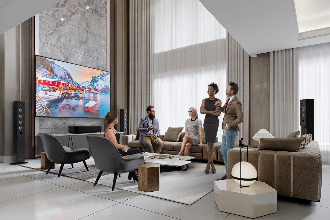 EPSON EH-QS100 (B/W) | 4K HDR Laser TV