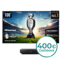 Hisense 100L9HD Laser TV + 100" ALR Daylight Screen (Cashback Aktion)