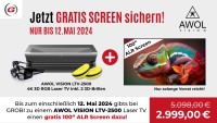 AWOL VISION LTV-2500 (AKTION mit Gratis 100" ALR Screen + 2x 3D-Brillen bis 12.05.)