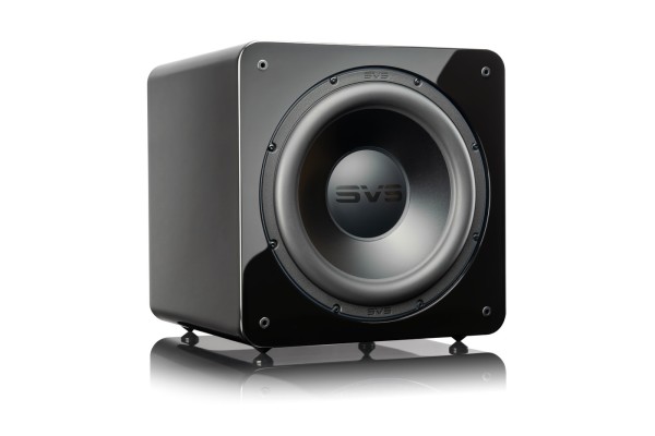 GrobiTV SVS SB-2000 Pro  Heimkino Subwoofer - Piano Gloss Black - Frontansicht rechts ohne Grill