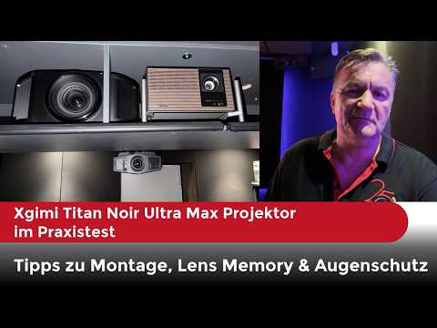 XGIMI TITAN Noir Ultra Max | 4K RGB Triple-Laser Heimkino-Projektor mit 8.000 ISO Lumen