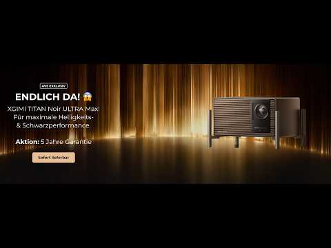 XGIMI TITAN Noir Ultra Max | 4K RGB Triple-Laser Heimkino-Projektor mit 8.000 ISO Lumen
