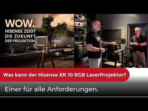 Hisense XR10 | 4K TriChroma RGB Triple-Laser Projektor mit 6.000 ANSI-Lumen