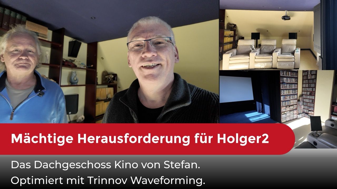 Dachgeschosskino: Sechs Subwoofer und Trinnov WaveForming
